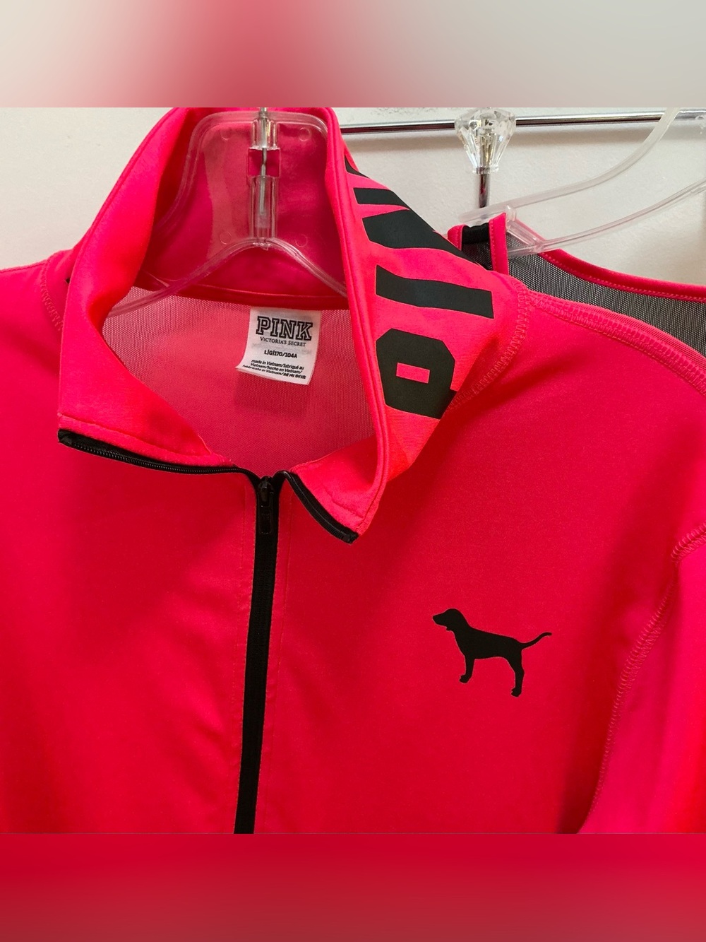 PINK by Victoria's Secret Neon Pink Active Set - Jacket, Top & Leggings - Picture 2 of 9